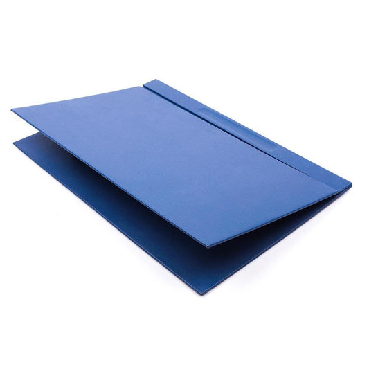 Luna Leder Schreibtischset 10 Zubehörteile Blau mit doppeltem Dokumentenständer