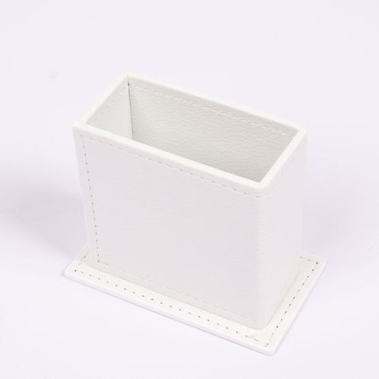 VEGA Leather Desk Set - 9 Accessories - White