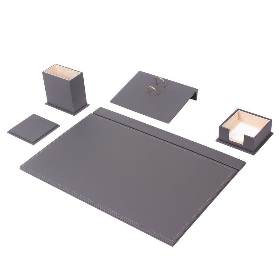 Luna 5-Piece Desk Set — Gray