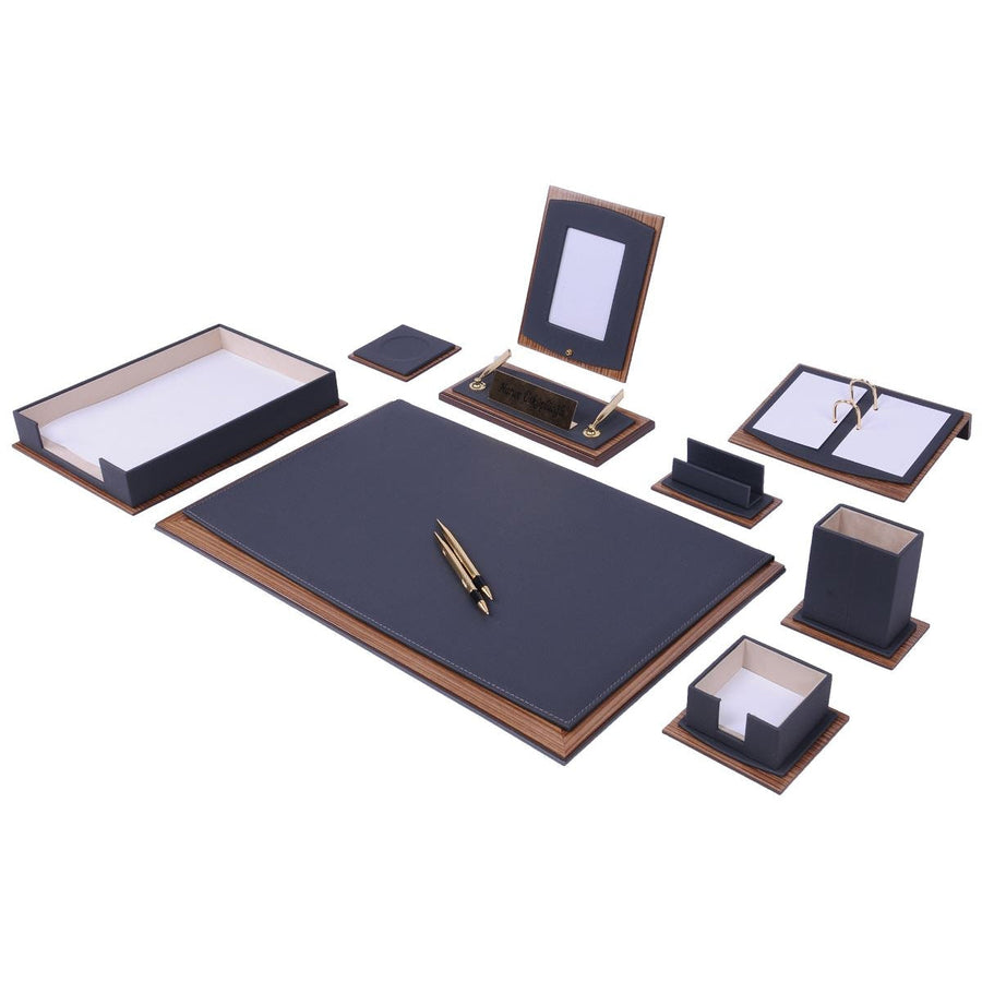 Star 11-Piece Desk Set with Single Tray — White