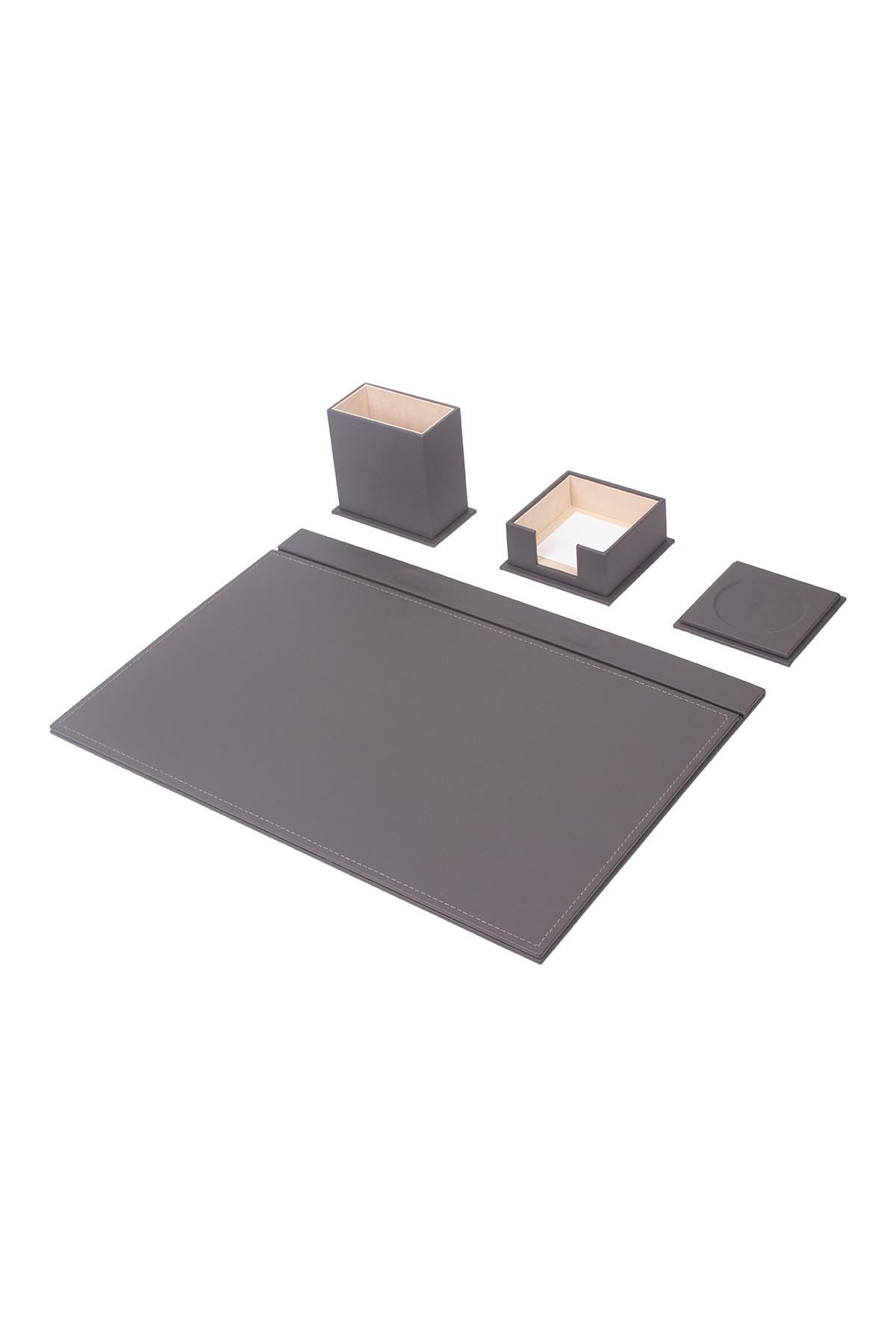 Luna 4-Piece Desk Set — Red