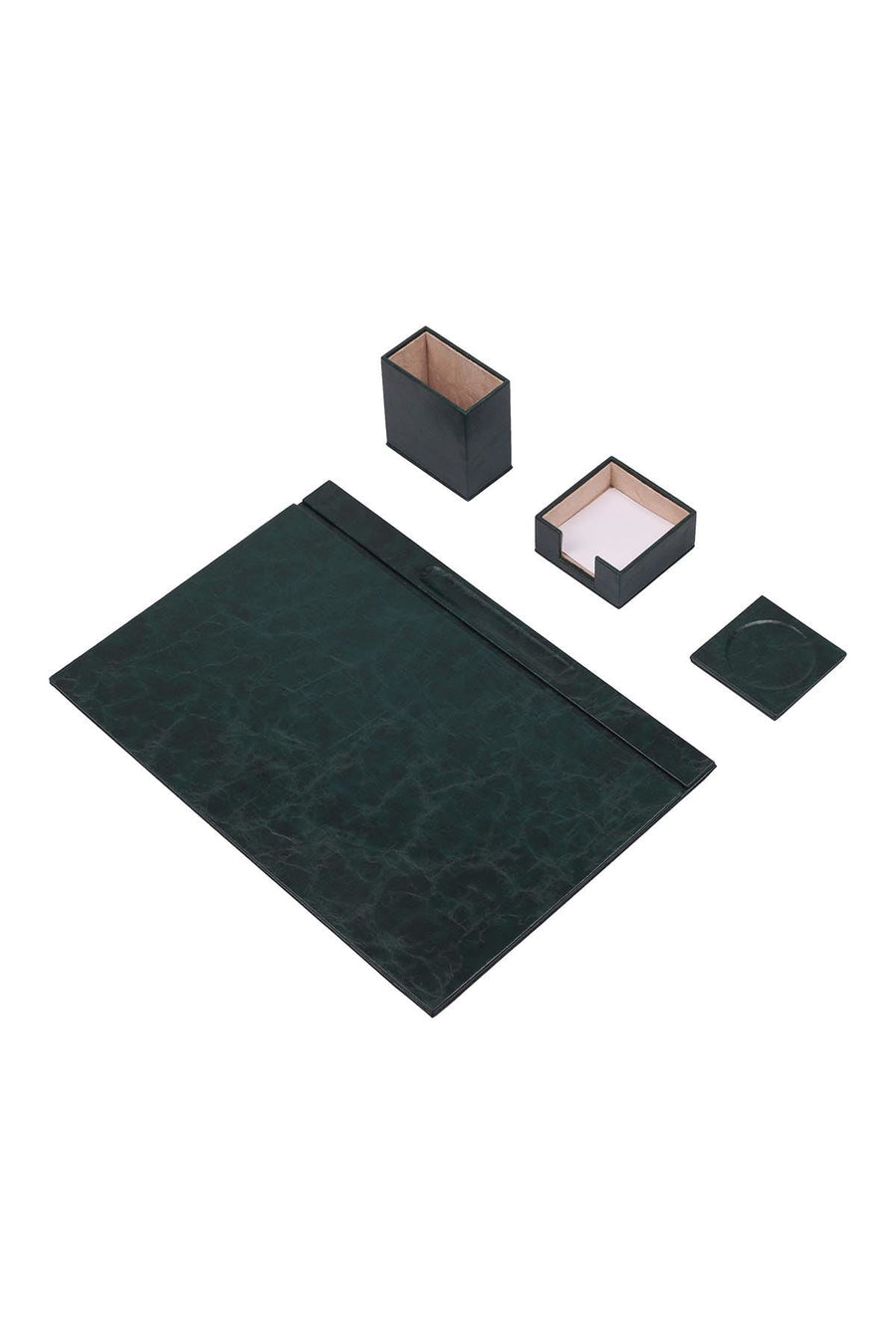 Luna 4-Piece Desk Set — Brown