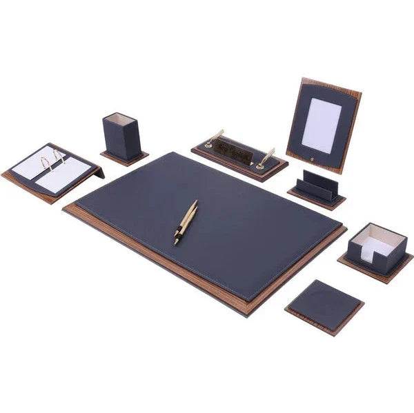 Star 10-Piece Desk Set with Photo Frame — Green