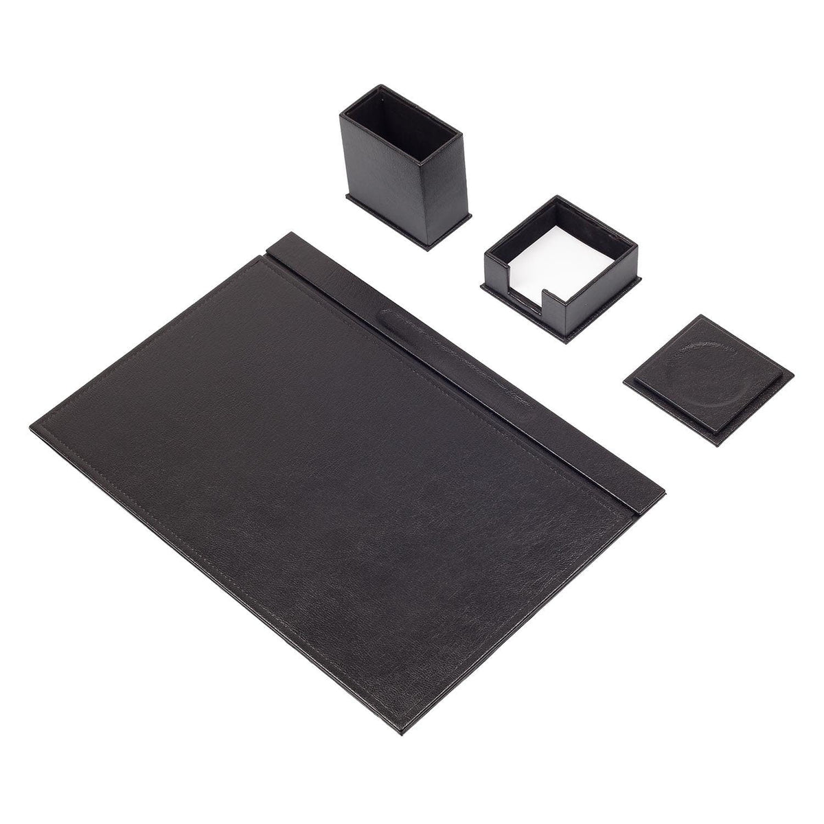 Luna 4-Piece Desk Set — Black