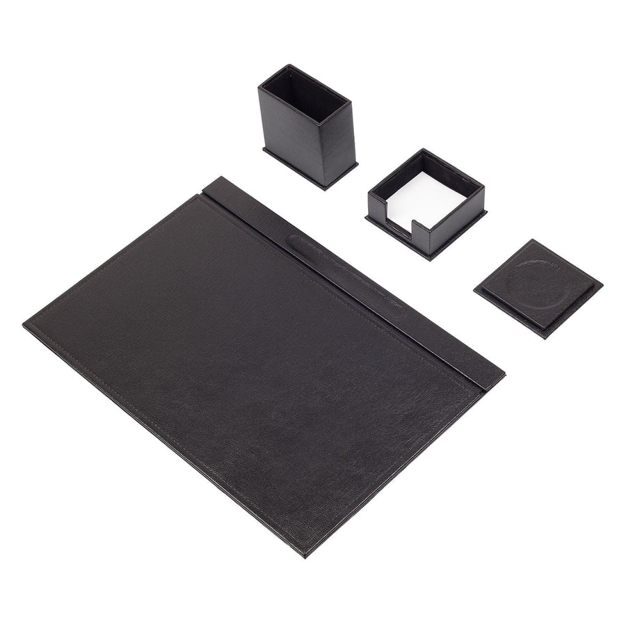 Luna 4-Piece Desk Set — Black