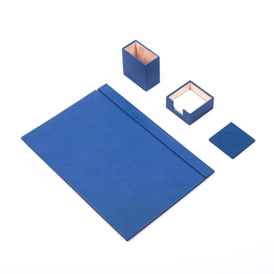 Luna 4-Piece Desk Set — Blue
