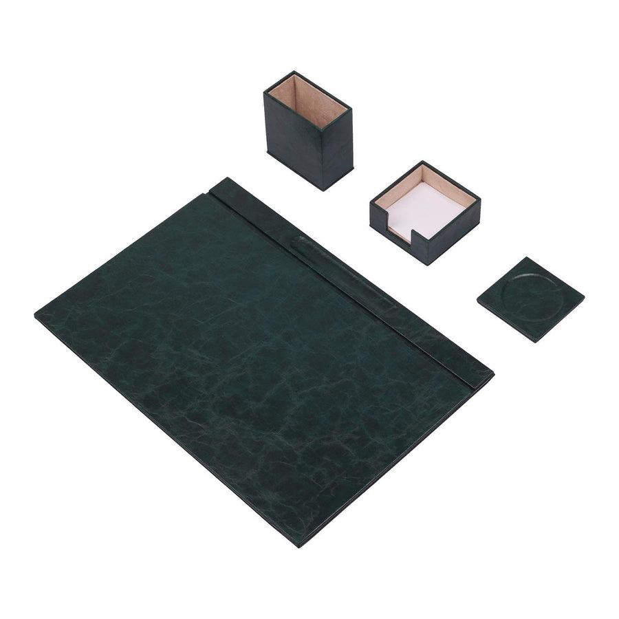 Luna 4-Piece Desk Set — Green