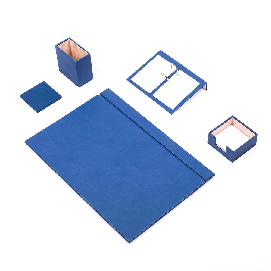 Luna 5-Piece Desk Set — Blue