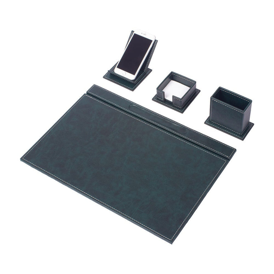 Vega 4-Piece Desk Set — Green