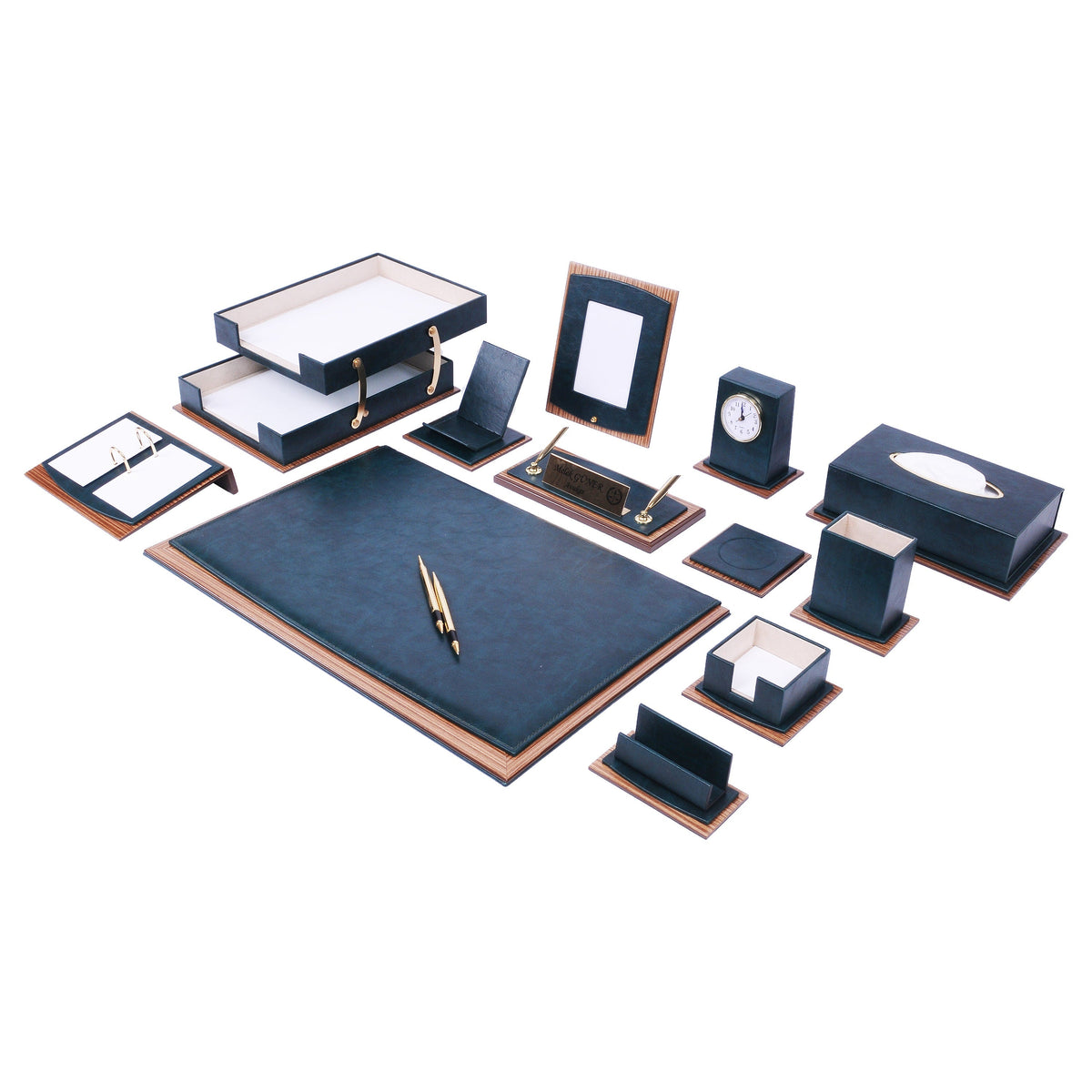 Star 14-Piece Desk Set — Green