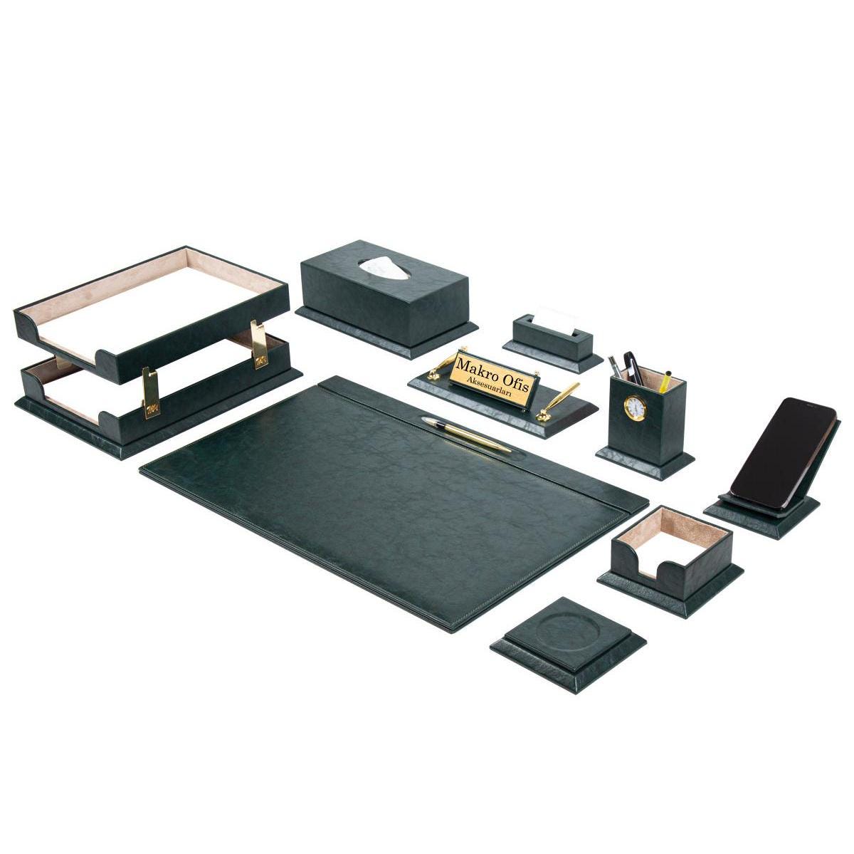 Elegance 11-Piece Desk Set — Black (14077)