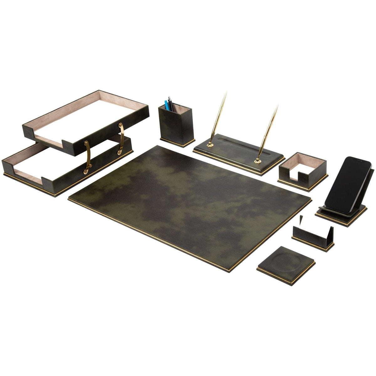 Cloud 10-Piece Desk Set — Green