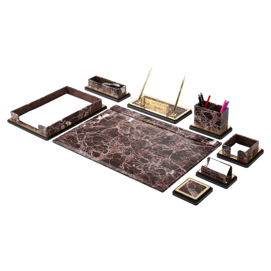 Pulsar 10-Piece Desk Set — Yellow