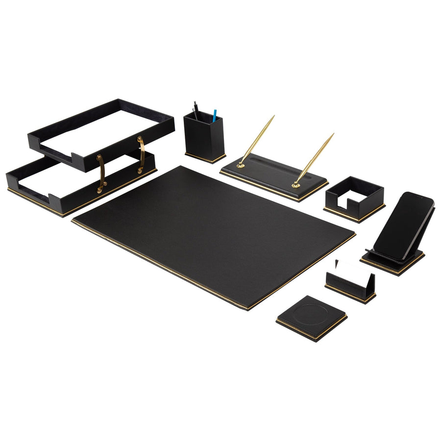 Cloud 10-Piece Desk Set — Brown