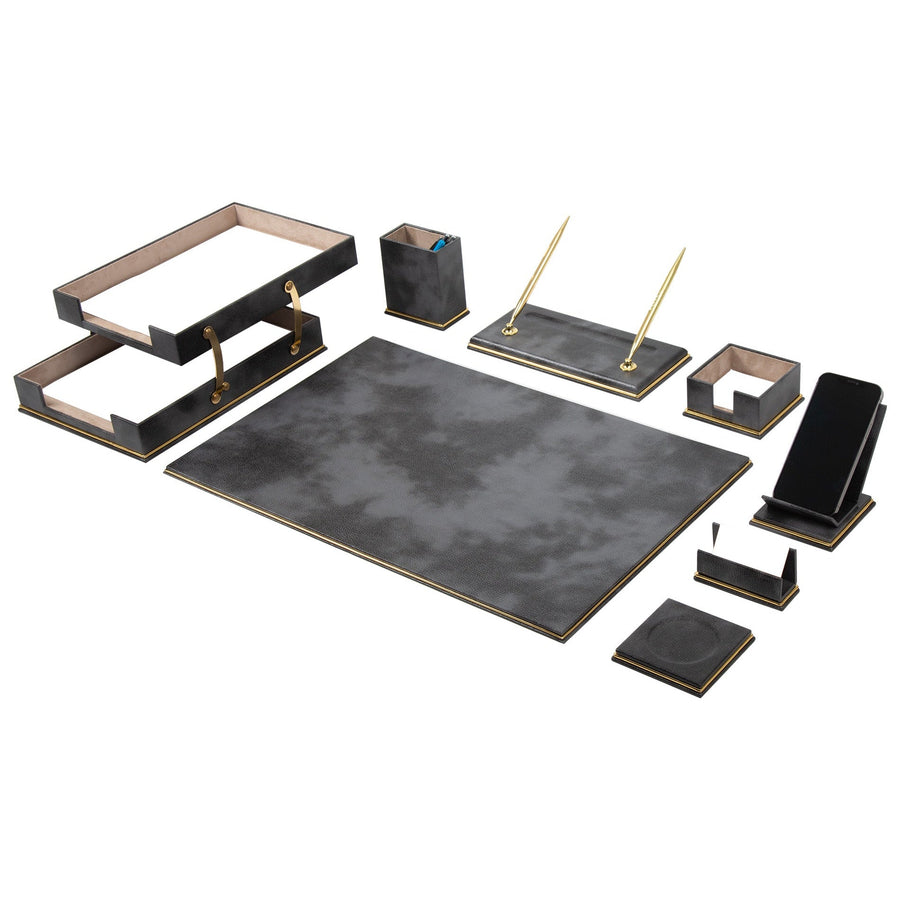 Cloud 10-Piece Desk Set — Brown